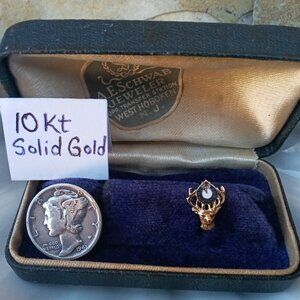 Solid 10kt Gold Elks Pin